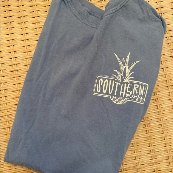 SOUTHERNOLOGY “Southern as the Day is Long” Blue Graphic Tee - Short Sleeve - Picture 2 of 2